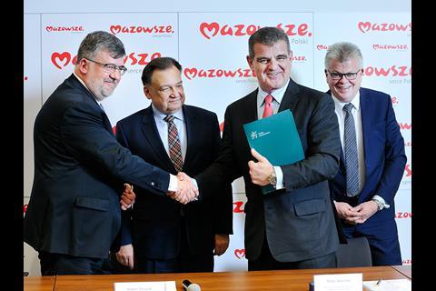 Stadler and Koleje Mazowieckie signed the order for Flirt EMUs in Warszawa on January 17.